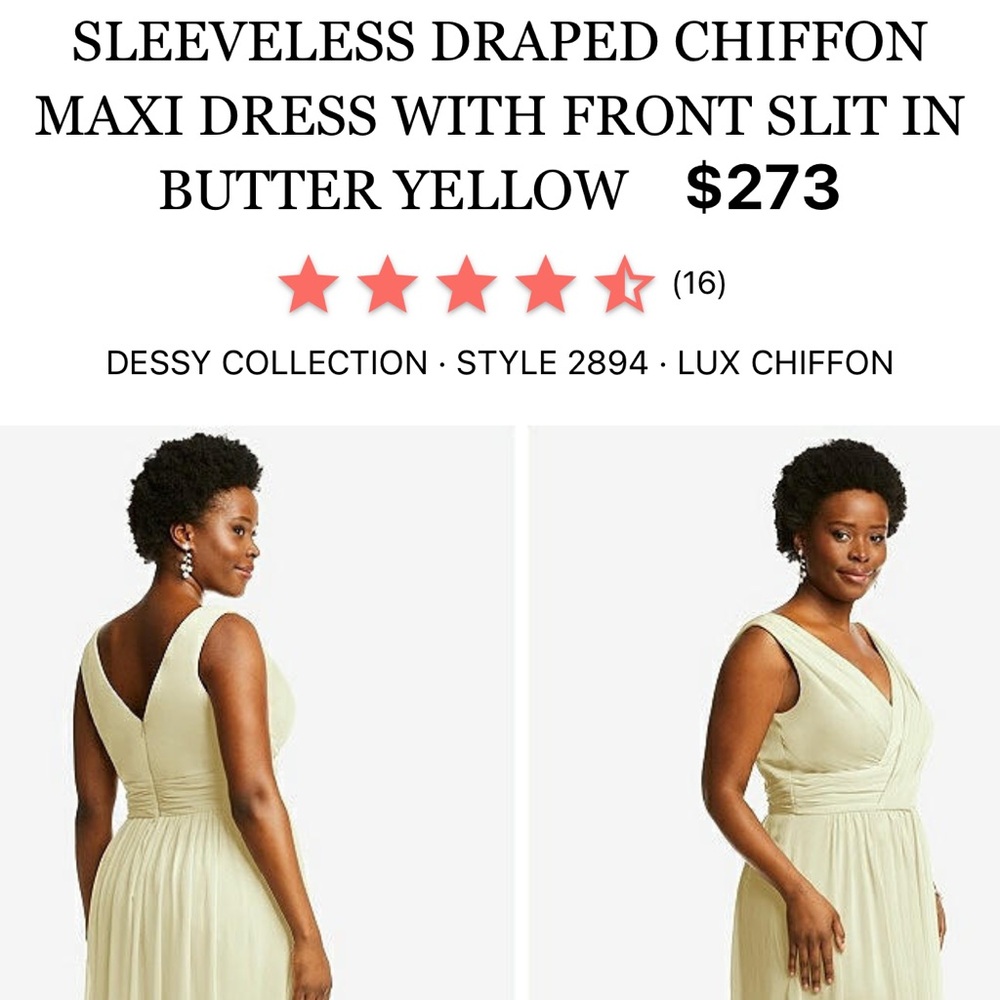 Dessy bridesmaid dress
